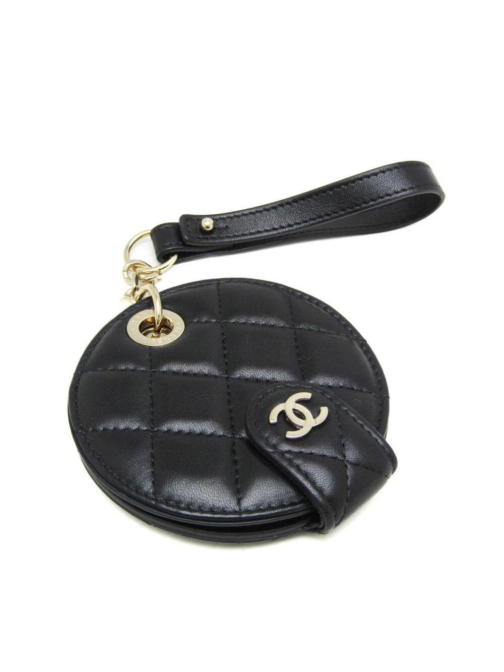 Chanel Matelasse Charm Leather Black #208301C62B